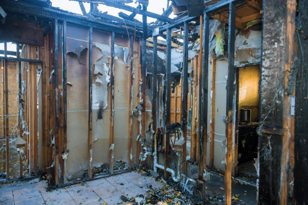 Professional Fire Damage Removal technician working in North Bend, OH